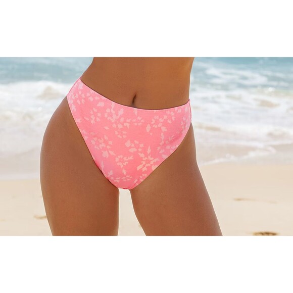 Cupshe Other - Pink / Coral Sugar Blossom Floral Bikini Bottoms Size Large NWT